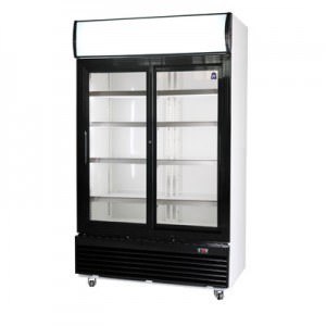 Energooszczędna Szafa  chłodnicza przeszklona   LG 1200  (LG-1000S) drzwi przesuwne