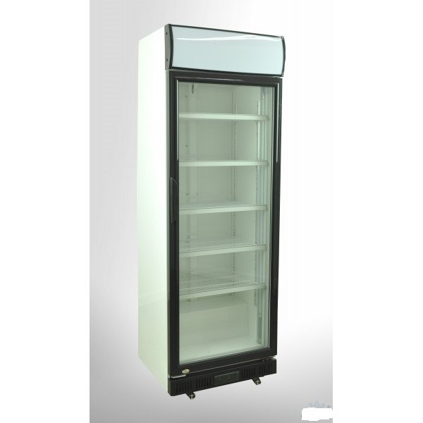 Szafa chłodnicza przeszklona LG 400 DF ( 352 DF ) drzwi do dołu