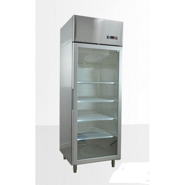 ENERGOOSZCZĘDNA Szafa mroźnicza gastronomiczna przeszklona poj. 700 l (nierdzewna) MCF8601