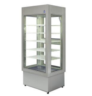 SZAFA CHŁODNICZA PRZESZKLONA z 4 stron SELENA  500l.