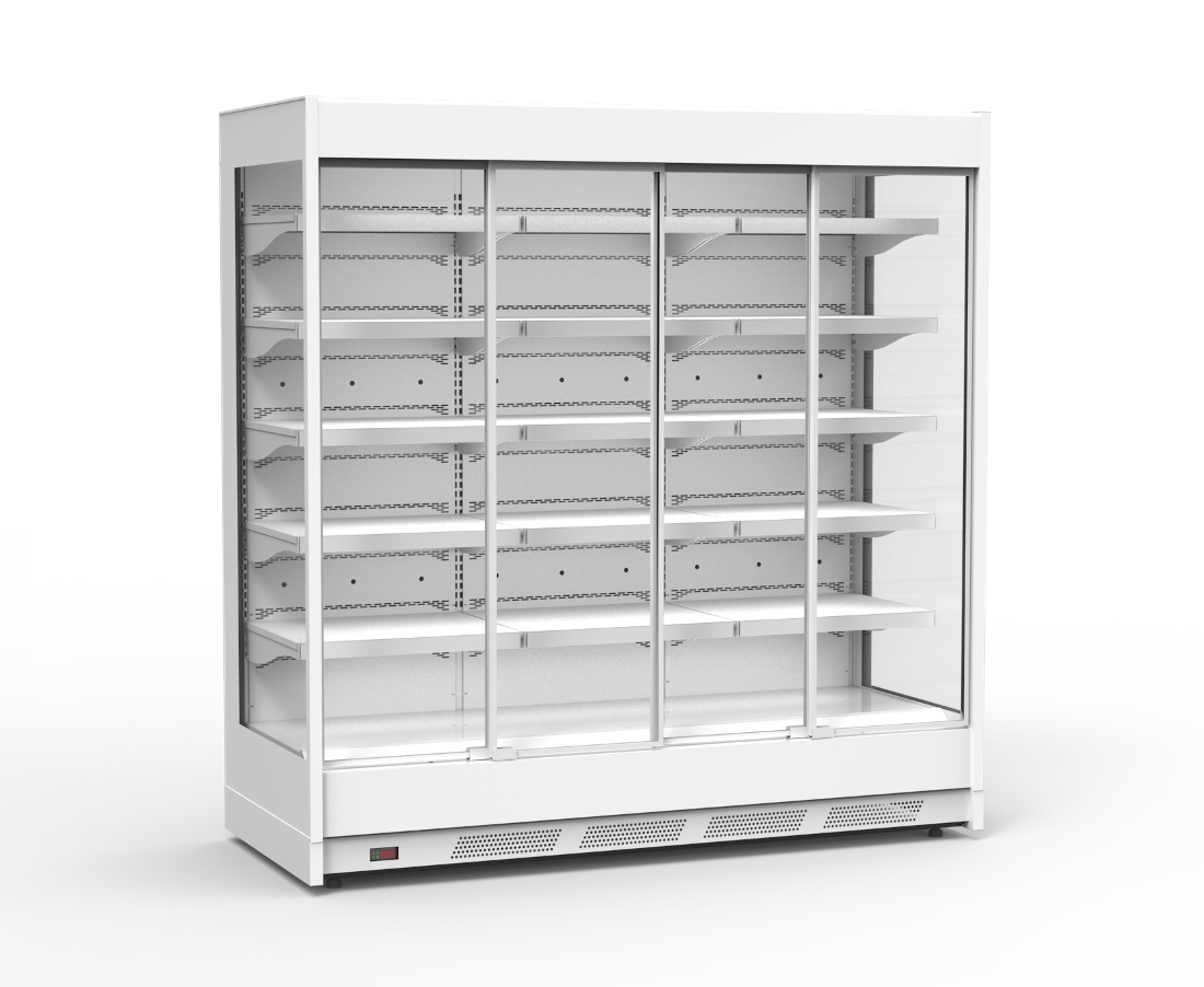 Regał Vermello 2.5 m   agregat zewnętrzny drzwi przesuwane