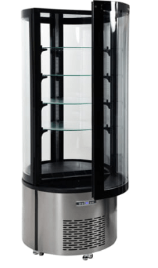 Witryna chłodnicza 100L przeszklona, okrągła (ARC-100R)