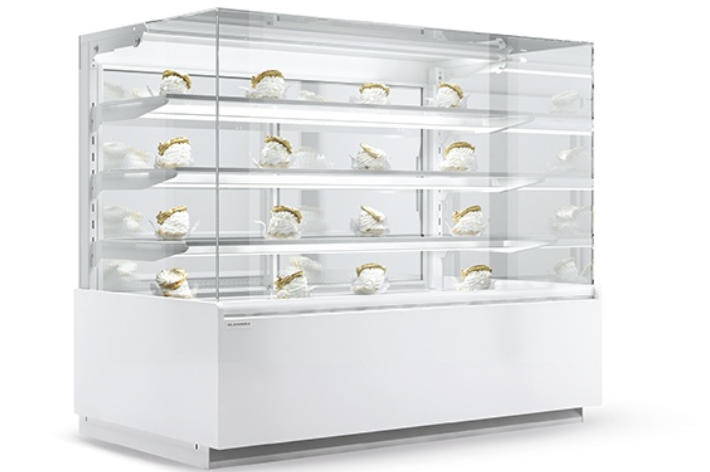 Witryna cukiernicza Carina 04 szyba prosta   1.4 m Es System K