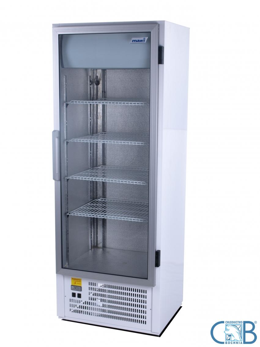 Szafa chłodnicza Mawi Bochnia  CC 635 GD (SCH 401)- drzwi przeszklone  63,5 cm x 63 cm x 199 cm(H)