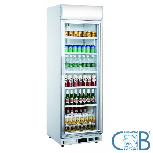 Szafa chłodnicza przeszklona LG 400 (poj. 352 L ) srebrna