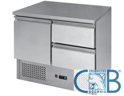 Stół chłodniczy z szafką i szufladami ESL