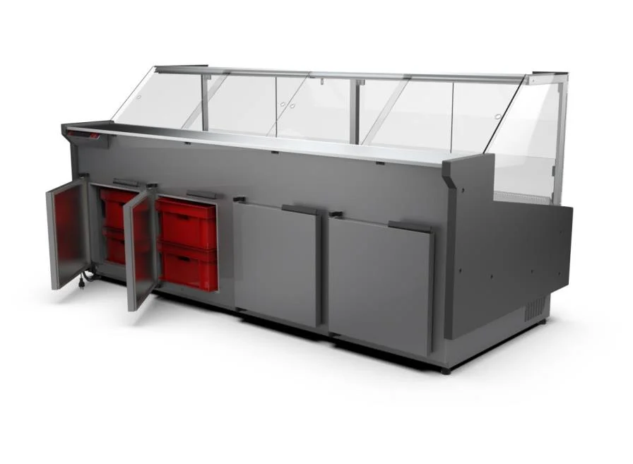 Lada chlodnicza CARMEN XL duże komory chłodnicze, agregat wewn, 258 cm