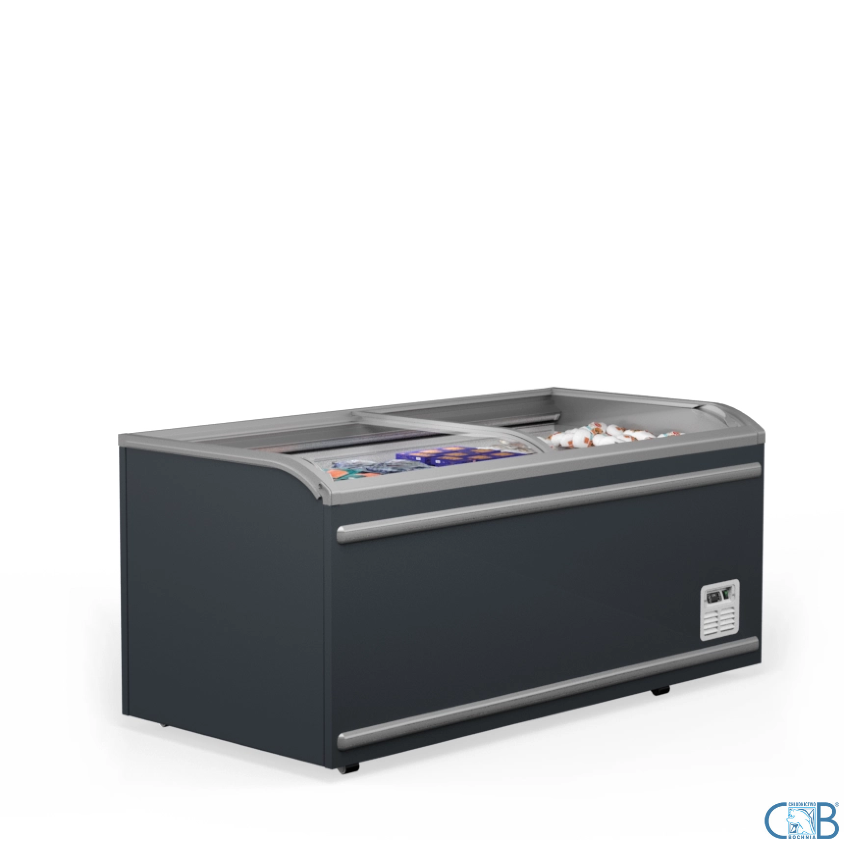 Zamrażarka skrzyniowa przeszklona 2500x861x850 mm | FROSTBOX 2.5