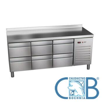 Stół chłodniczy 1-drzwiowy z szufladami Essenzial Line Asber ETP-6-200-06 HC SB40