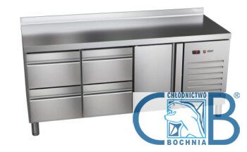 Stół chłodniczy 1-drzwiowy z szufladami Essenzial Line Asber ETP-6-200-14 HC SB40