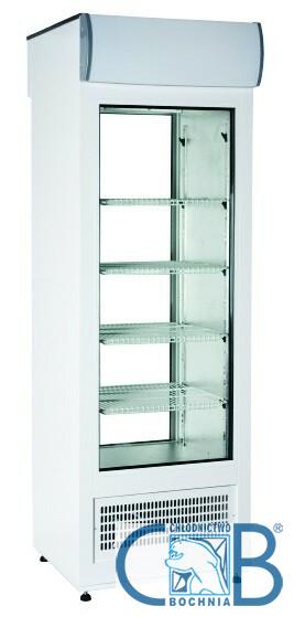 Szafa chłodnicza Mawi Bochnia CC 725 GD+ (SCH 602)- drzwi przednie i ściana tylna przeszklona 725 x 630 x 1990 mm