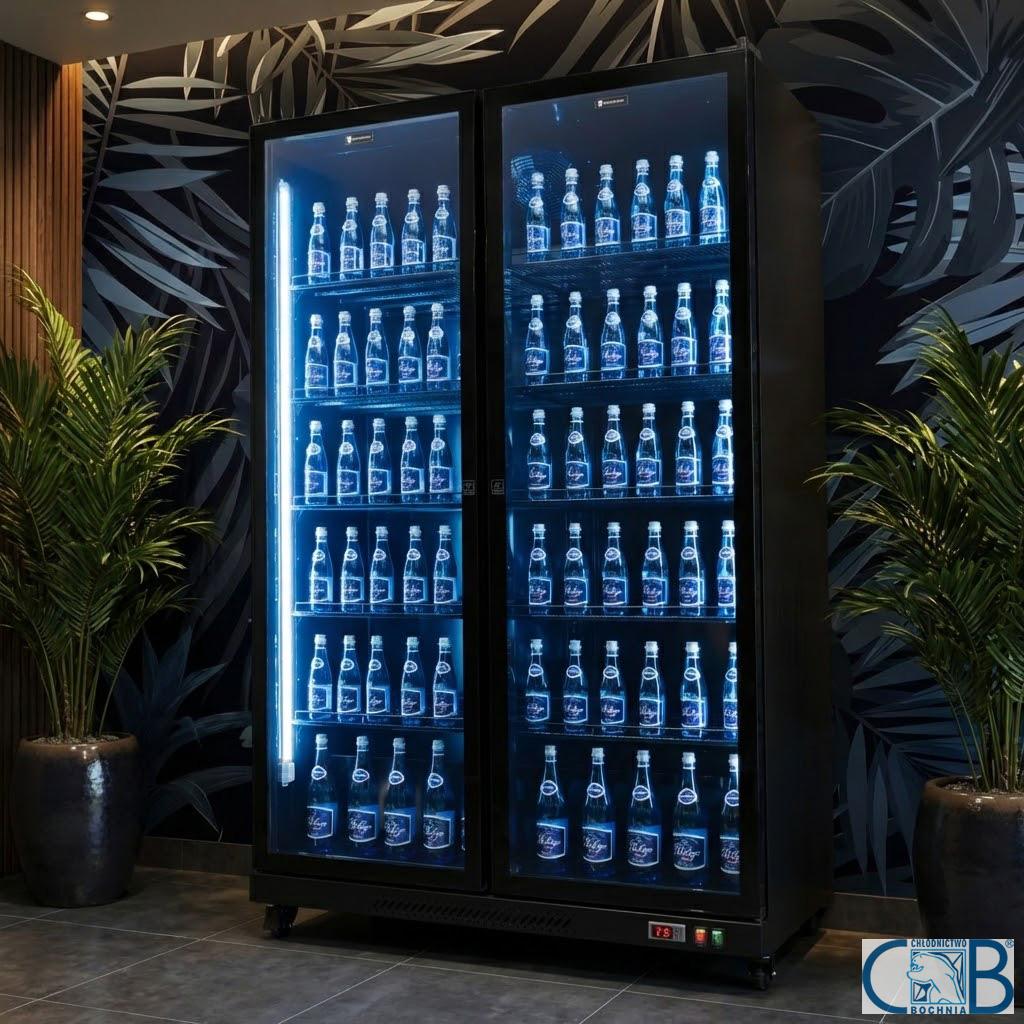 Szafa chłodnicza przeszklona 2-drzwiowa RQ1060FC | 1274x670x2035 mm | 1060 l