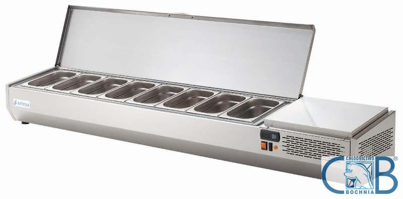 Nadstawka chłodnicza z pokrywą nierdzewną 6x GN1/4  VRX 140/33SN